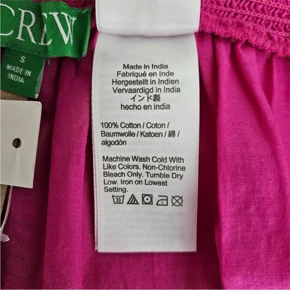 J. Crew Bright Pink swimsuit coverup - Picture 5 of 7